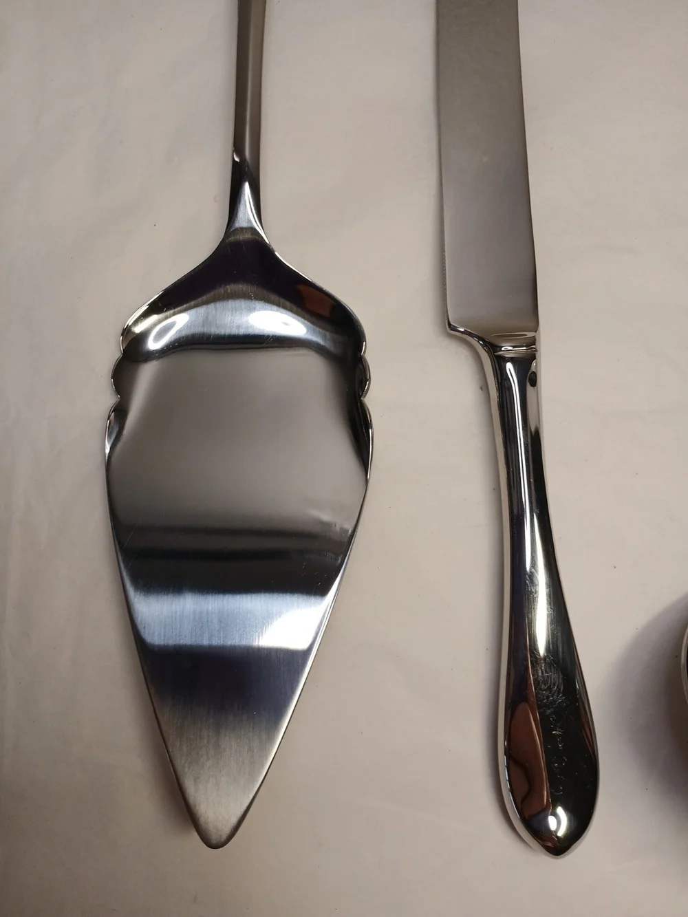 Gorham Silver-Tone Cake Server, Knife & Ladle Set